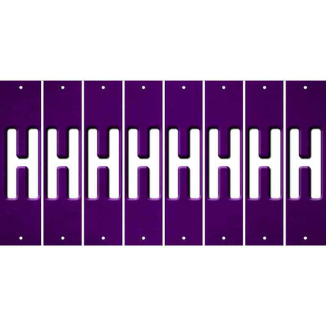 Purple Oil Rubbed Cut Fun Strips (Set of 8) I