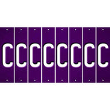 Purple Oil Rubbed Cut Fun Strips (Set of 8) D