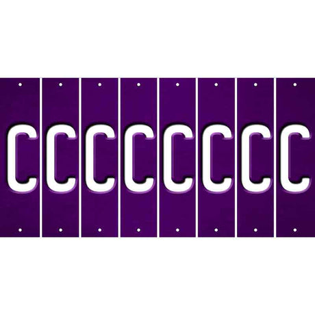 Purple Oil Rubbed Cut Fun Strips (Set of 8) D