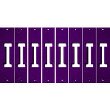 Purple Oil Rubbed Cut Fun Strips (Set of 8) J