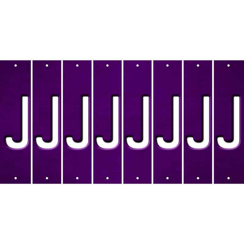 Purple Oil Rubbed Cut Fun Strips (Set of 8) K