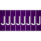 Purple Oil Rubbed Cut Fun Strips (Set of 8) K