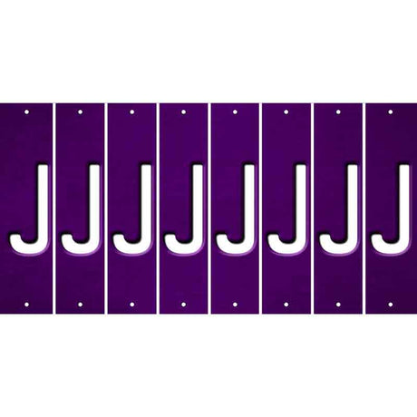 Purple Oil Rubbed Cut Fun Strips (Set of 8) K