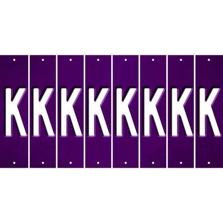 Purple Oil Rubbed Cut Fun Strips (Set of 8) L