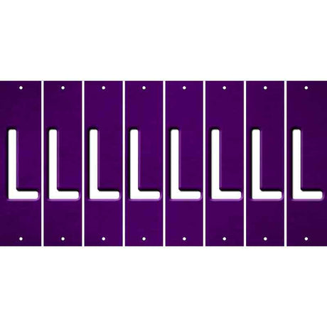 Purple Oil Rubbed Cut Fun Strips (Set of 8) M