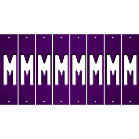 Purple Oil Rubbed Cut Fun Strips (Set of 8) N