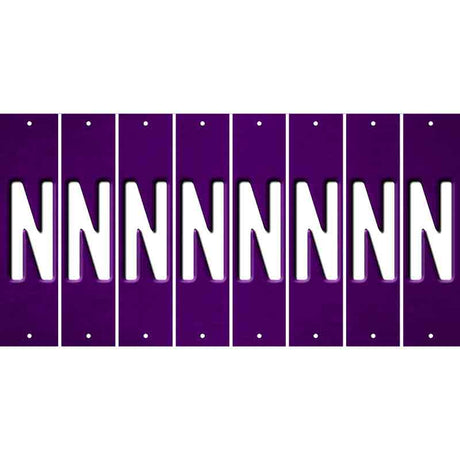 Purple Oil Rubbed Cut Fun Strips (Set of 8) O