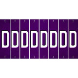 Purple Oil Rubbed Cut Fun Strips (Set of 8) E