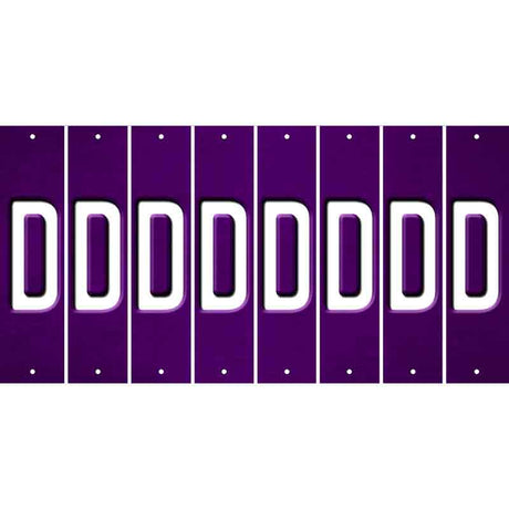 Purple Oil Rubbed Cut Fun Strips (Set of 8) E