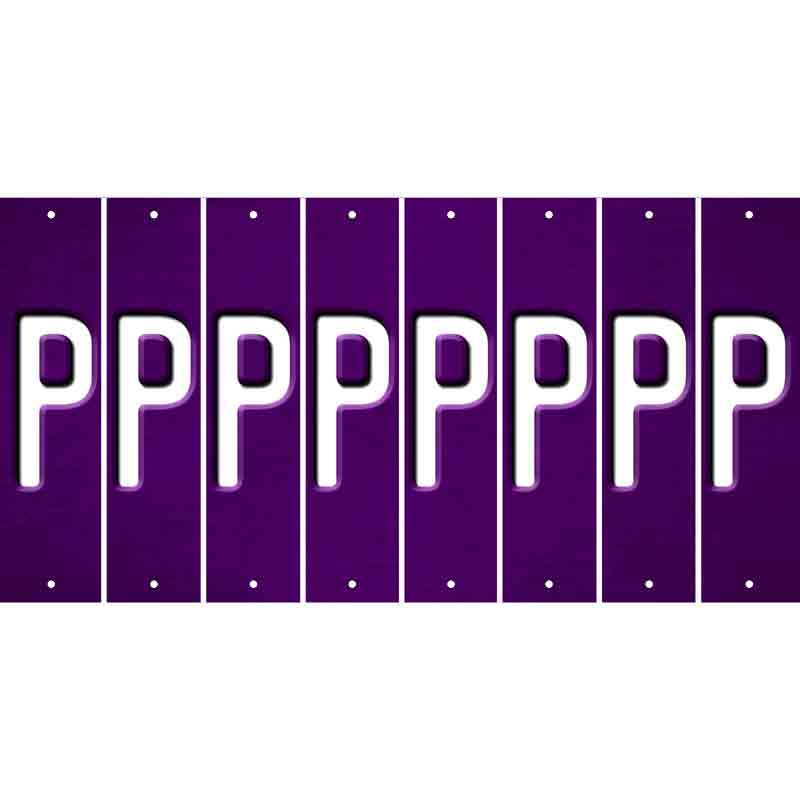 Purple Oil Rubbed Cut Fun Strips (Set of 8) Q