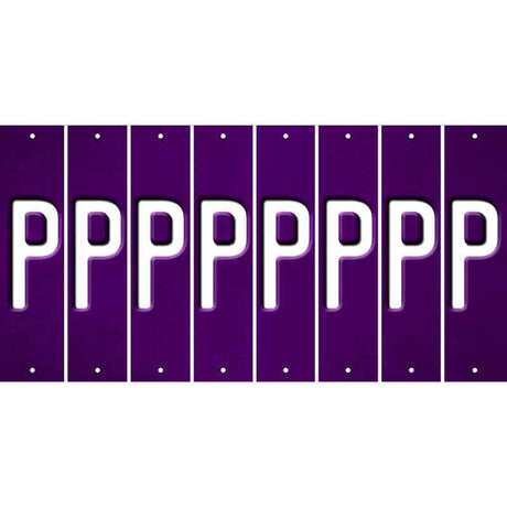 Purple Oil Rubbed Cut Fun Strips (Set of 8) Q