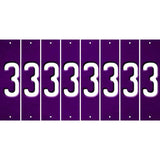 Purple Oil Rubbed Cut Fun Strips (Set of 8) 4