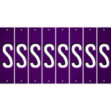 Purple Oil Rubbed Cut Fun Strips (Set of 8) T