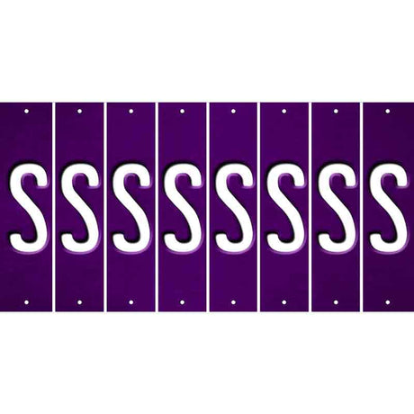 Purple Oil Rubbed Cut Fun Strips (Set of 8) T