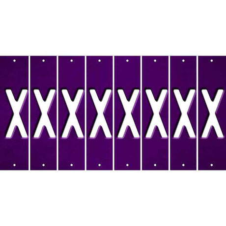 Purple Oil Rubbed Cut Fun Strips (Set of 8) Y