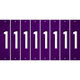 Purple Oil Rubbed Cut Fun Strips (Set of 8) 2