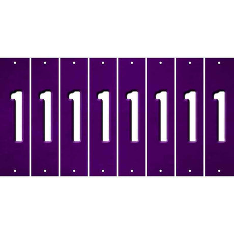 Purple Oil Rubbed Cut Fun Strips (Set of 8) 2