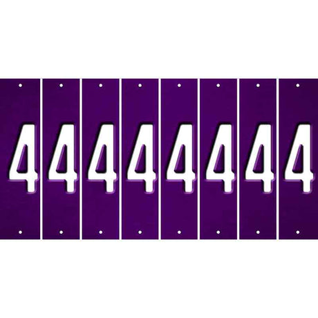 Purple Oil Rubbed Cut Fun Strips (Set of 8) 5