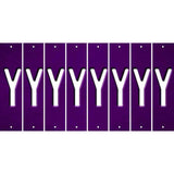 Purple Oil Rubbed Cut Fun Strips (Set of 8) Z