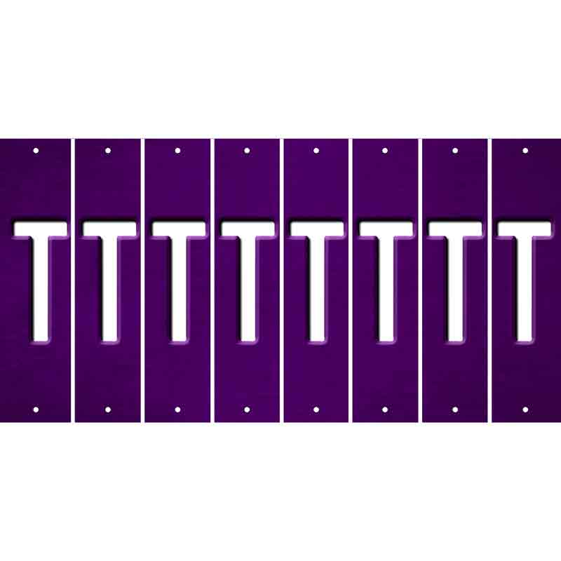 Purple Oil Rubbed Cut Fun Strips (Set of 8) U