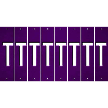 Purple Oil Rubbed Cut Fun Strips (Set of 8) U