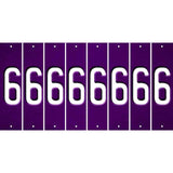 Purple Oil Rubbed Cut Fun Strips (Set of 8) 7