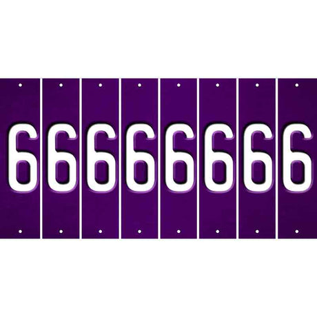 Purple Oil Rubbed Cut Fun Strips (Set of 8) 7