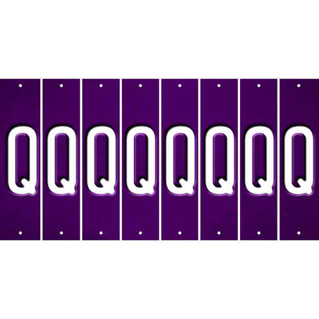 Purple Oil Rubbed Cut Fun Strips (Set of 8) R