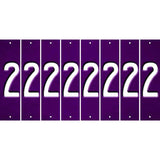 Purple Oil Rubbed Cut Fun Strips (Set of 8) 3