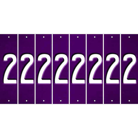 Purple Oil Rubbed Cut Fun Strips (Set of 8) 3