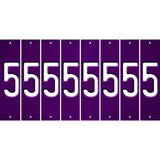 Purple Oil Rubbed Cut Fun Strips (Set of 8) 6