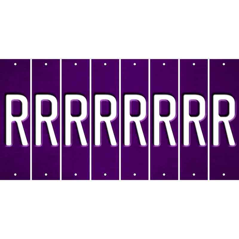 Purple Oil Rubbed Cut Fun Strips (Set of 8) S