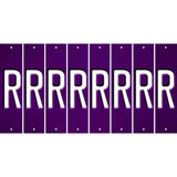 Purple Oil Rubbed Cut Fun Strips (Set of 8) S