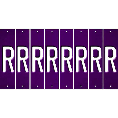 Purple Oil Rubbed Cut Fun Strips (Set of 8) S