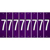 Purple Oil Rubbed Cut Fun Strips (Set of 8) 8