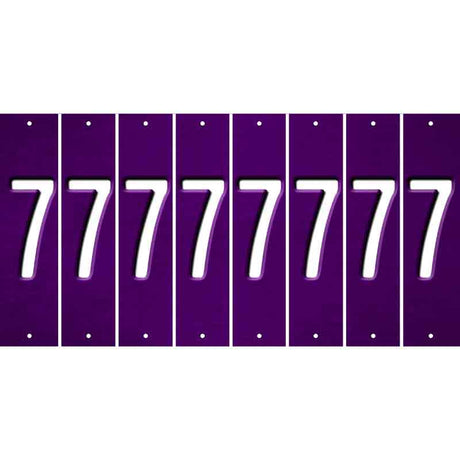 Purple Oil Rubbed Cut Fun Strips (Set of 8) 8