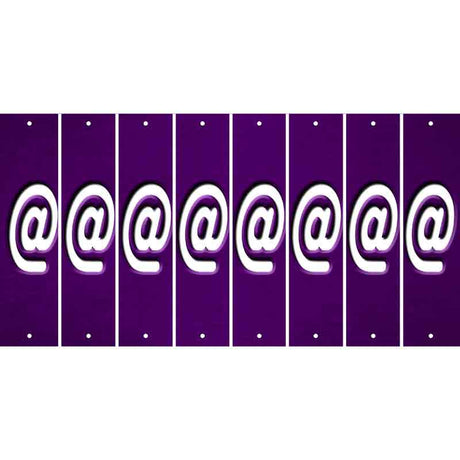 Purple Oil Rubbed Cut Fun Strips (Set of 8) !