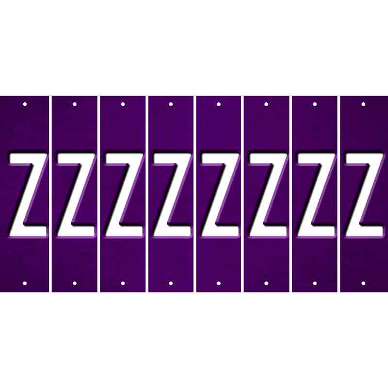 Purple Oil Rubbed Cut Fun Strips (Set of 8) 0