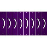 Purple Oil Rubbed Cut Fun Strips (Set of 8) 2ND AMENDMENT