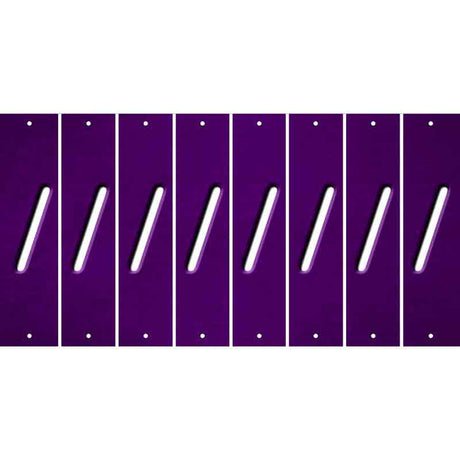 Purple Oil Rubbed Cut Fun Strips (Set of 8) (
