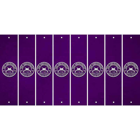 Purple Oil Rubbed Cut Fun Strips (Set of 8) ACOUSTIC GUITAR