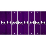 Purple Oil Rubbed Cut Fun Strips (Set of 8) BEAR