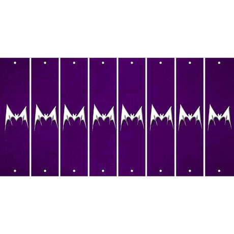 Purple Oil Rubbed Cut Fun Strips (Set of 8) BEAR