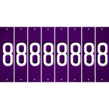 Purple Oil Rubbed Cut Fun Strips (Set of 8) 9