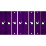 Purple Oil Rubbed Cut Fun Strips (Set of 8) CAT