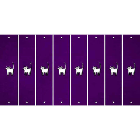 Purple Oil Rubbed Cut Fun Strips (Set of 8) CAT