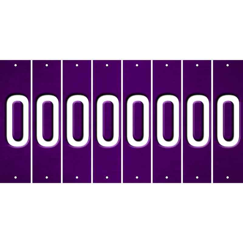 Purple Oil Rubbed Cut Fun Strips (Set of 8) 1