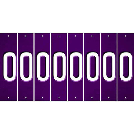 Purple Oil Rubbed Cut Fun Strips (Set of 8) 1