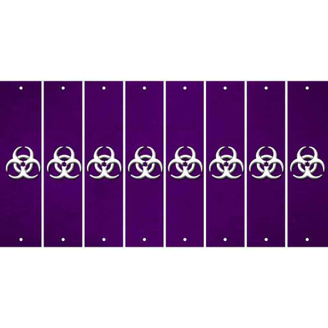Purple Oil Rubbed Cut Fun Strips (Set of 8) BIO-HAZARD