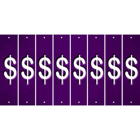 Purple Oil Rubbed Cut Fun Strips (Set of 8) #